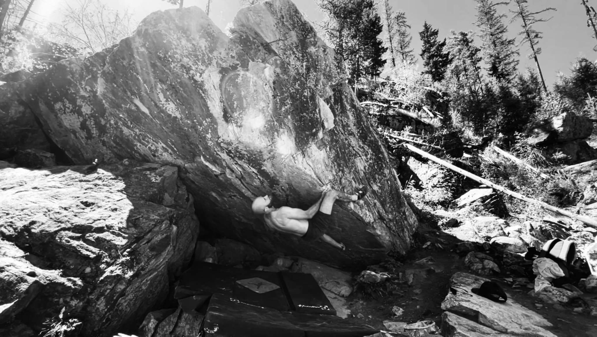 Byron climbing